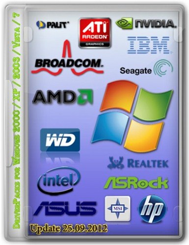 DriverPacks for Windows 2000 / XP / 2003 / Vista / 7 (25.09.2012)