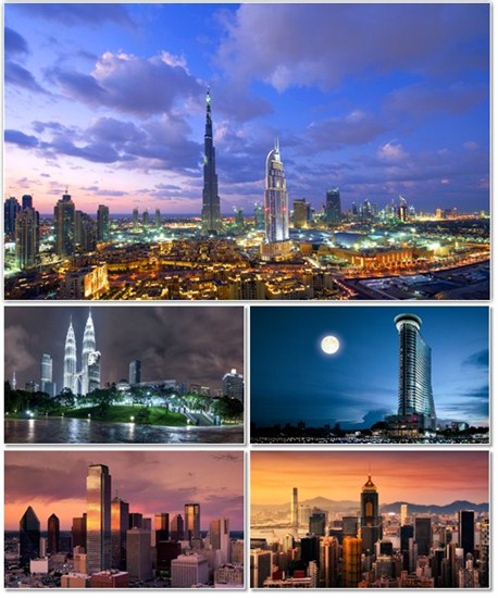 Фото архитектуры крупных городов мира на фон рабочего стола