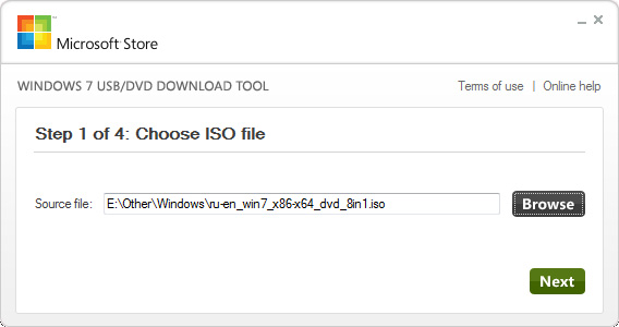 Windows 7 RTM USB/DVD Download Tool 1.0.30.0 (2009/RUS)